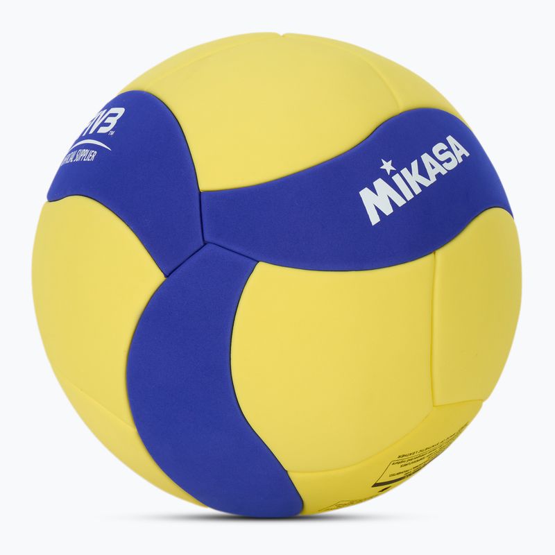Volejbalový míč Mikasa VS123W yellow/blue velikost 5 2
