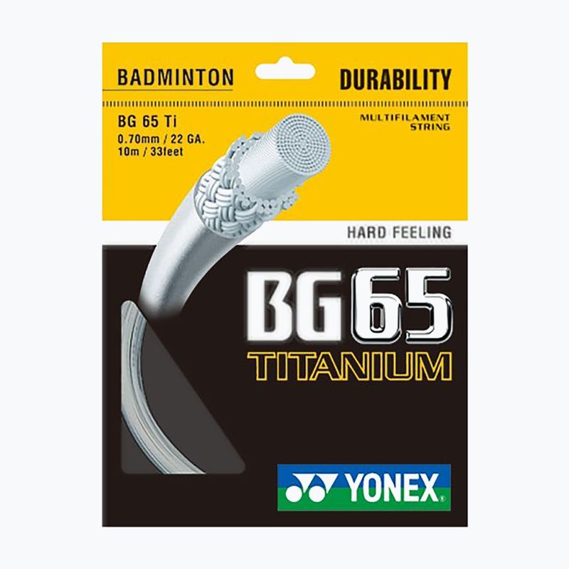 Badmintonové struny YONEX BG 65 Ti Set bílé
