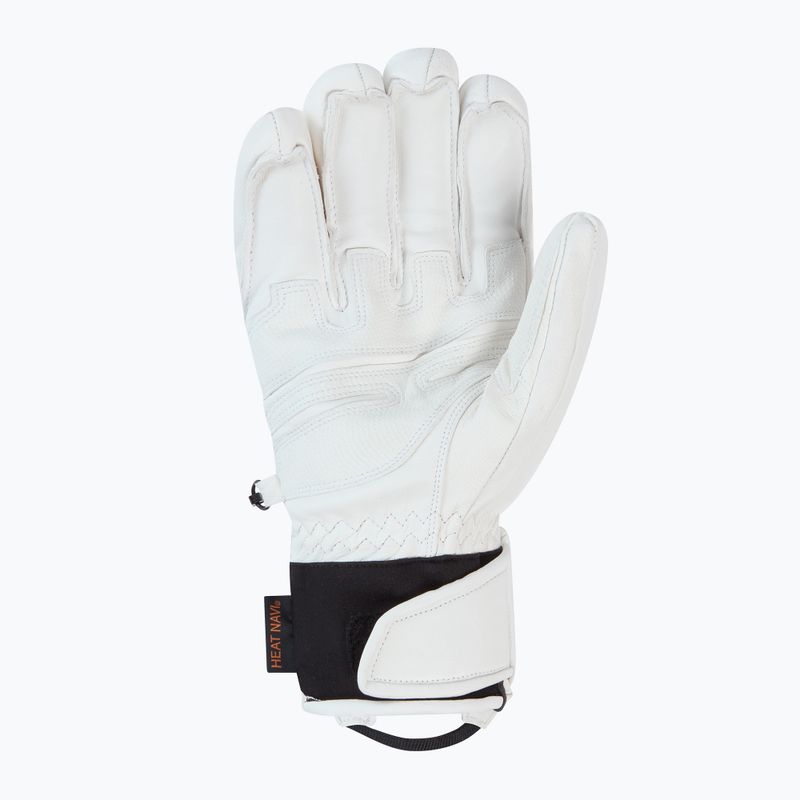 Pánské lyžařské rukavice Descente 5 Finger Leather white 2