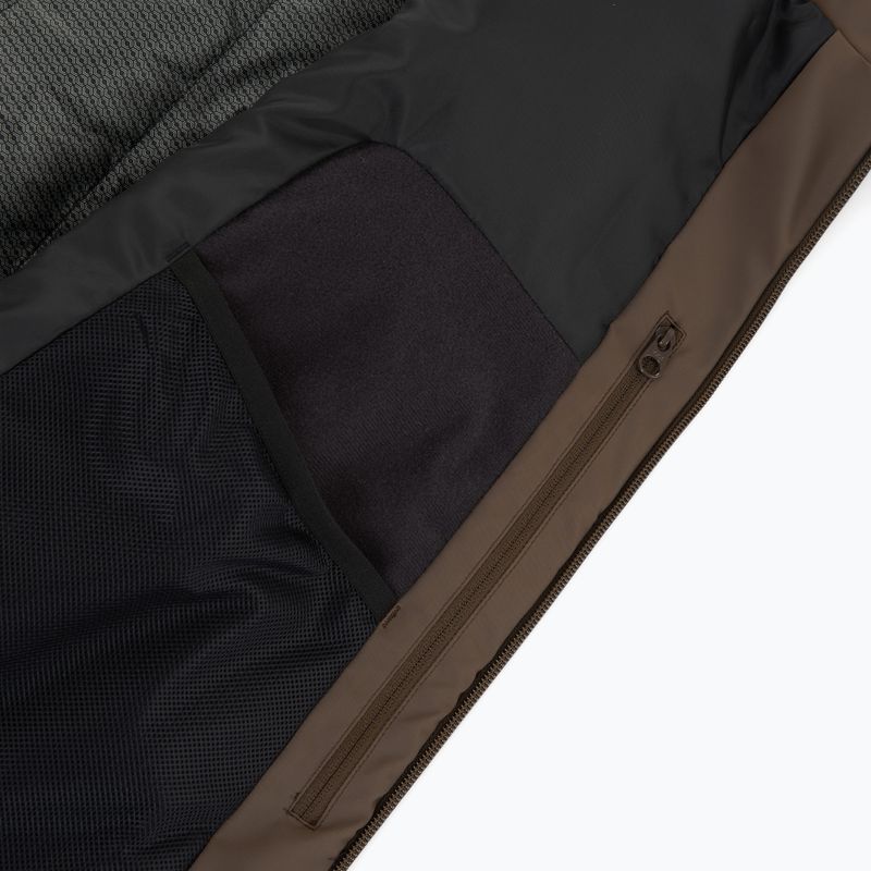 Pánská lyžařská bunda Descente Caden přes rameno hnědá 6