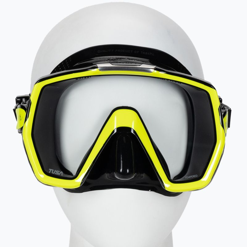 TUSA Freedom Hd Mask černá/žlutá M-1001 3