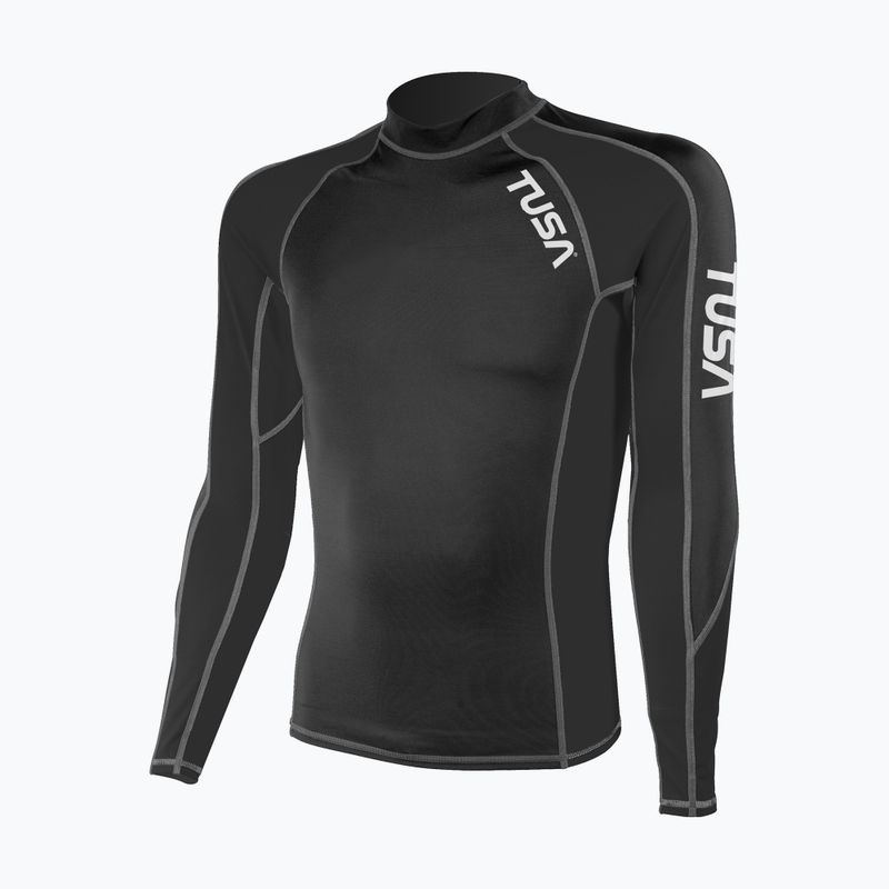 Pánské plavecké triko Longsleeve TUSA Black rashguard