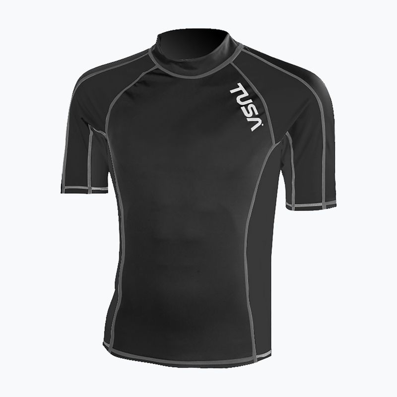Pánské plavecké tričko TUSA Black rashguard