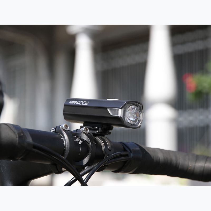 Přední cyklistické světlo Cateye AMPP 400S HL-EL084SRC black 2