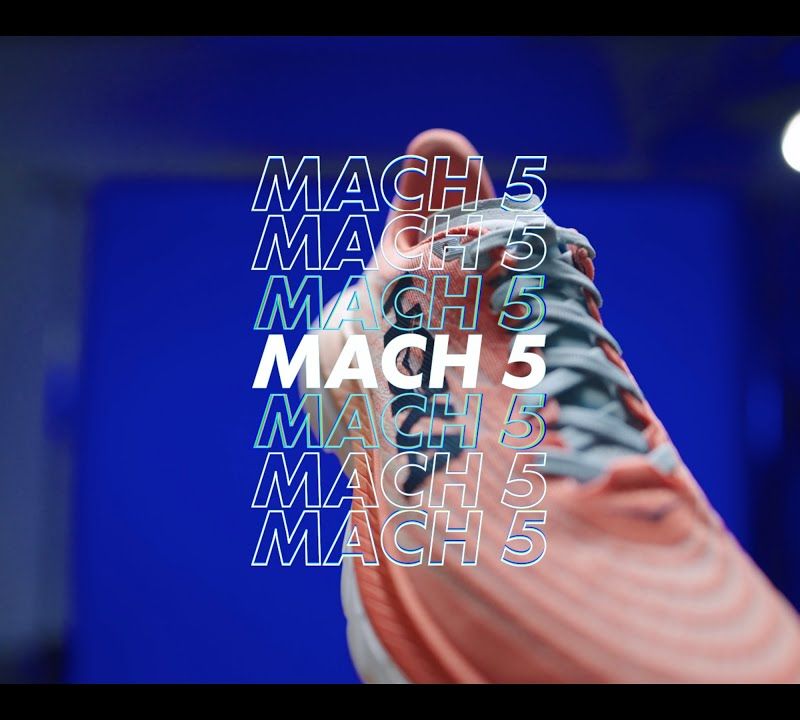 Dámská běžecká obuv HOKA Mach 5 orange-purple 1127894-ICYC 18