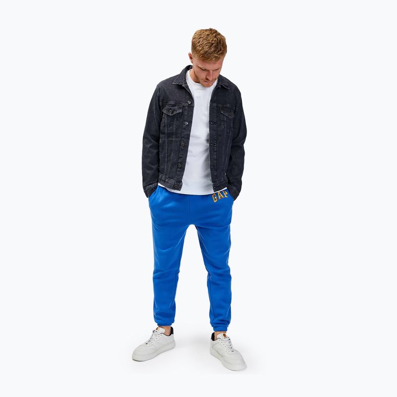 Pánské kalhoty GAP Tonal Arch Jogger imperial blue 2