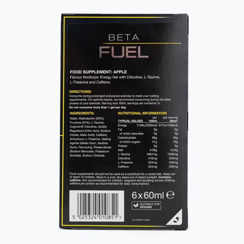 Sada energetických gelů Science in Sport Beta Fuel Energy + Nootropics 6 x 60 ml apple 2