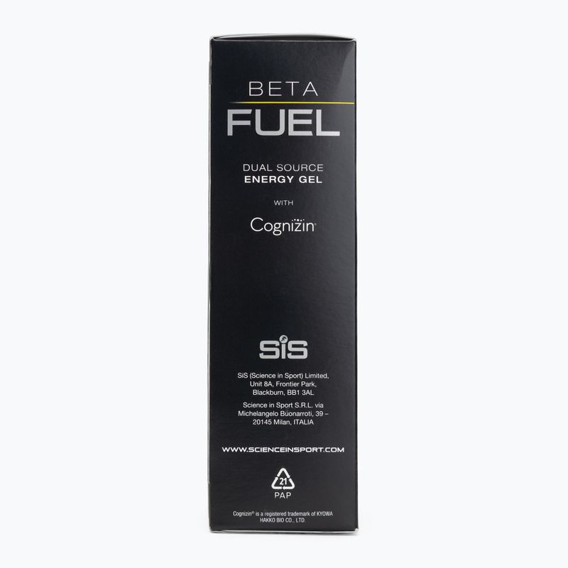 Sada energetických gelů Science in Sport Beta Fuel Energy + Nootropics 6 x 60 ml apple 3