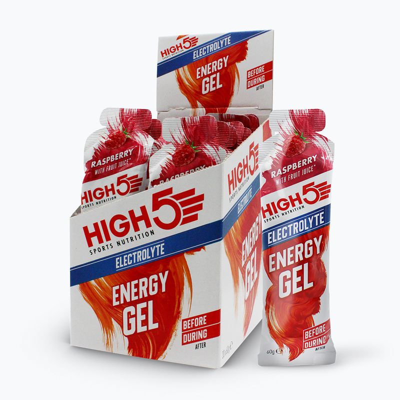 Energetický gel HIGH5 Energy Electrolyte 60 g malina