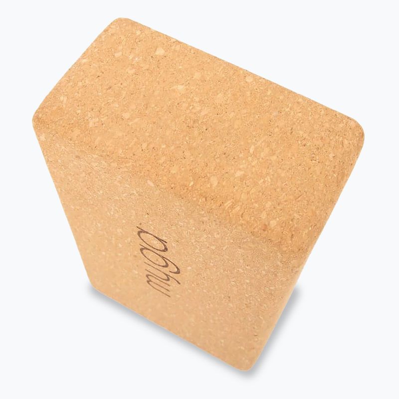 Jógová kostka Myga Cork Block 2 pcs. brown 5
