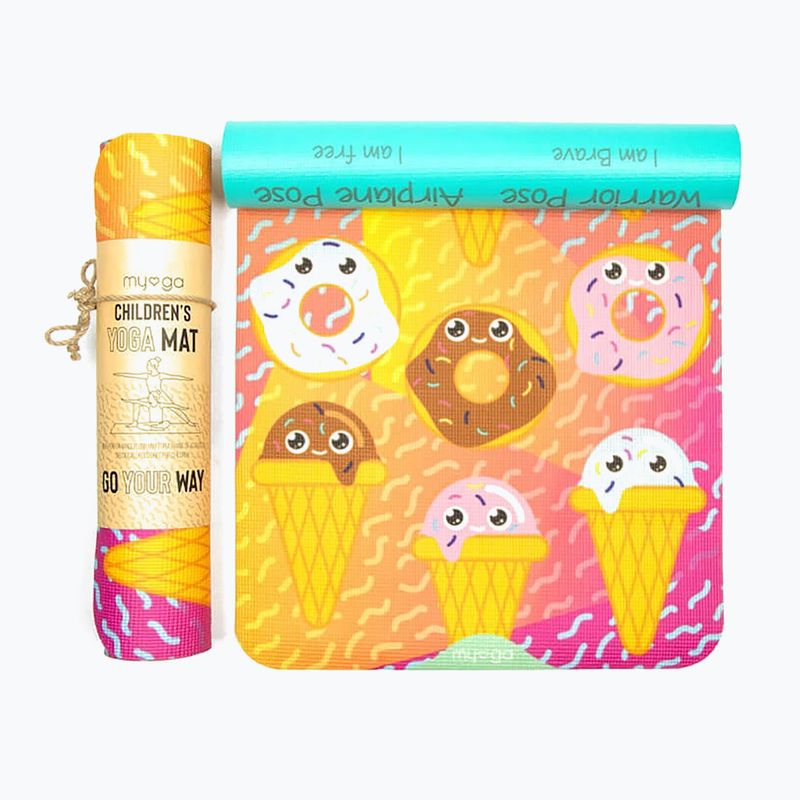 Jógaová podložka pro děti Myga Sweet Tooth yellow 2