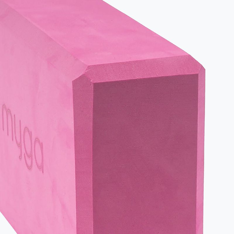 Jógová kostka Myga Foam Block pink 3