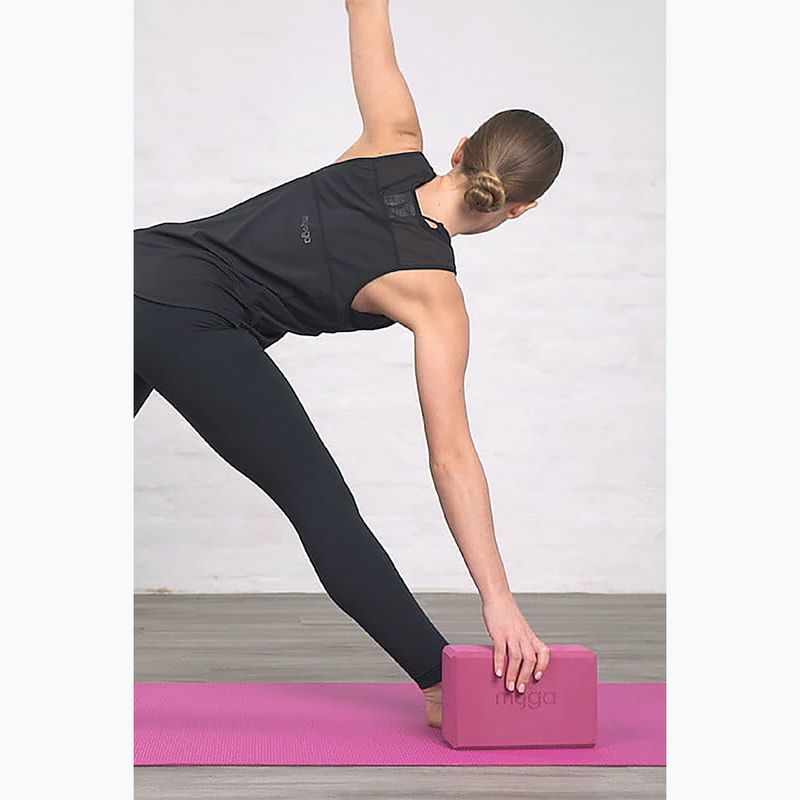 Jógová kostka Myga Foam Block pink 7