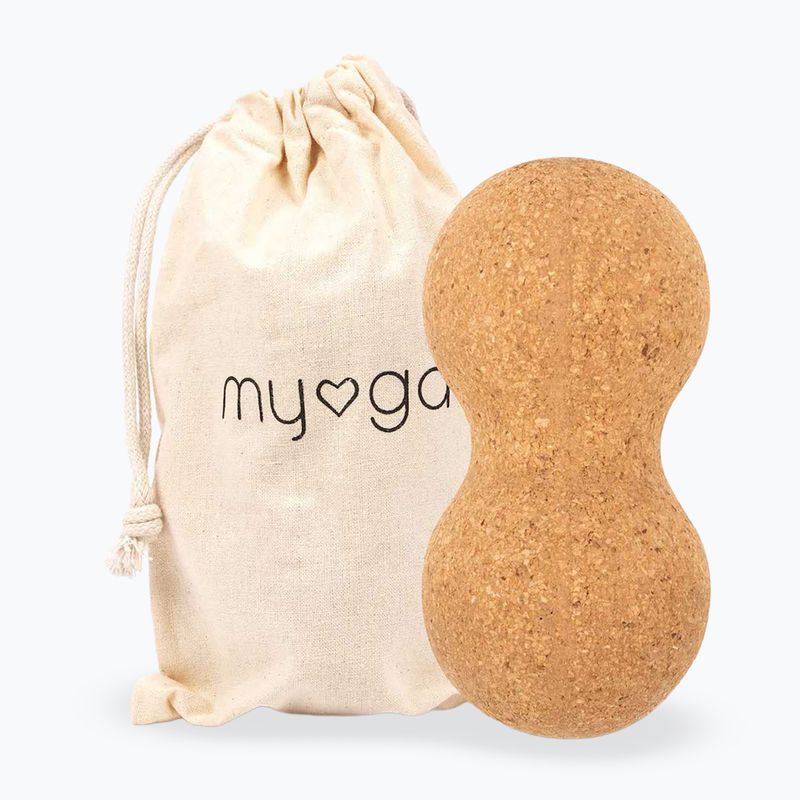 Masážní míček Myga Duoball brown 4