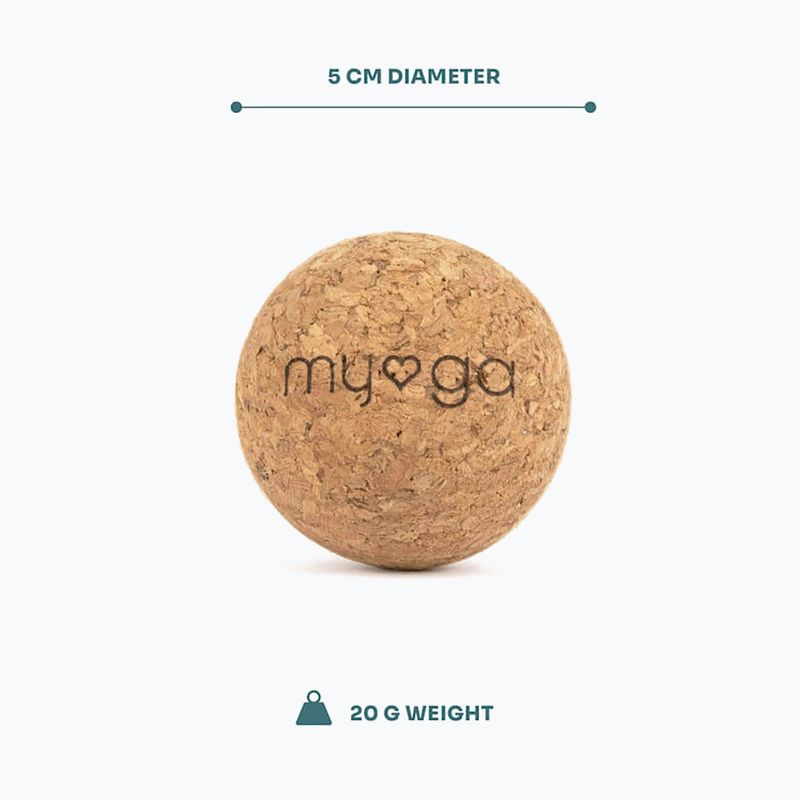 Masážní míček Myga 5 cm brown 7