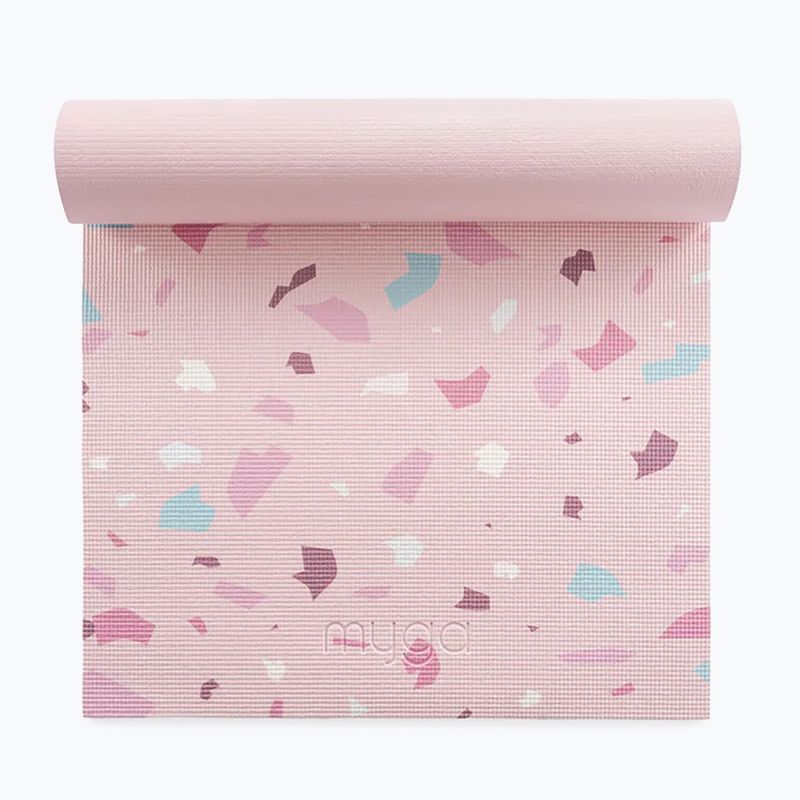 Sada na jógu Myga Terrazzo Yoga Set mat + block + strap purple 13