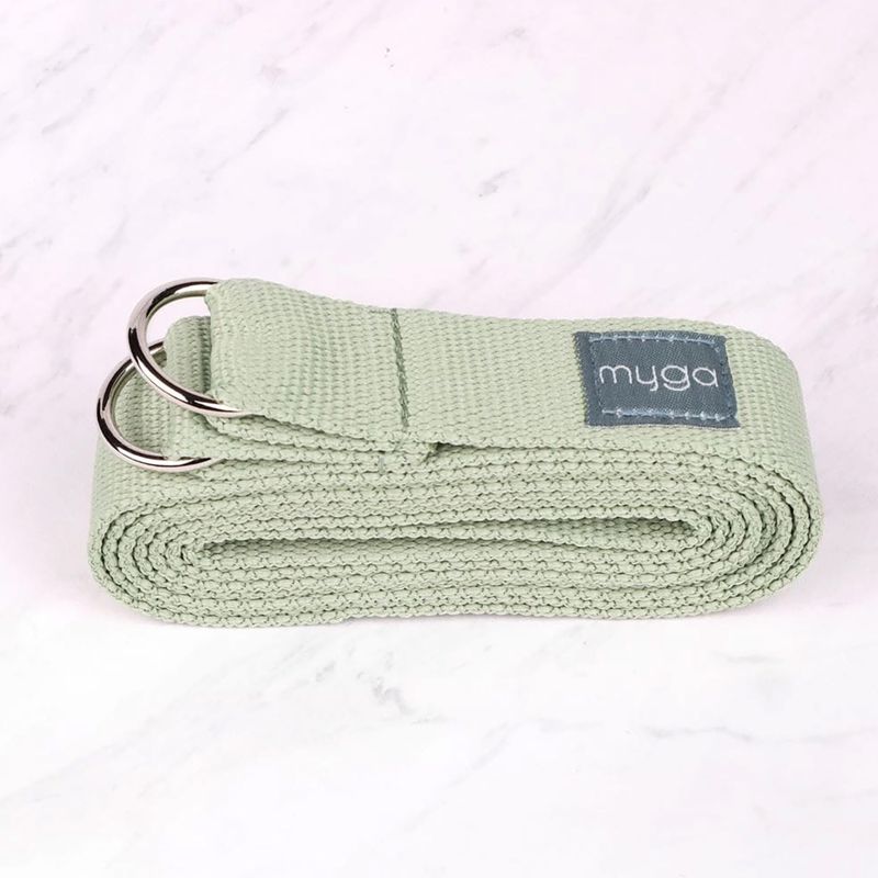 Sada na jógu Myga Palm Yoga Set mat + block + green strap 7