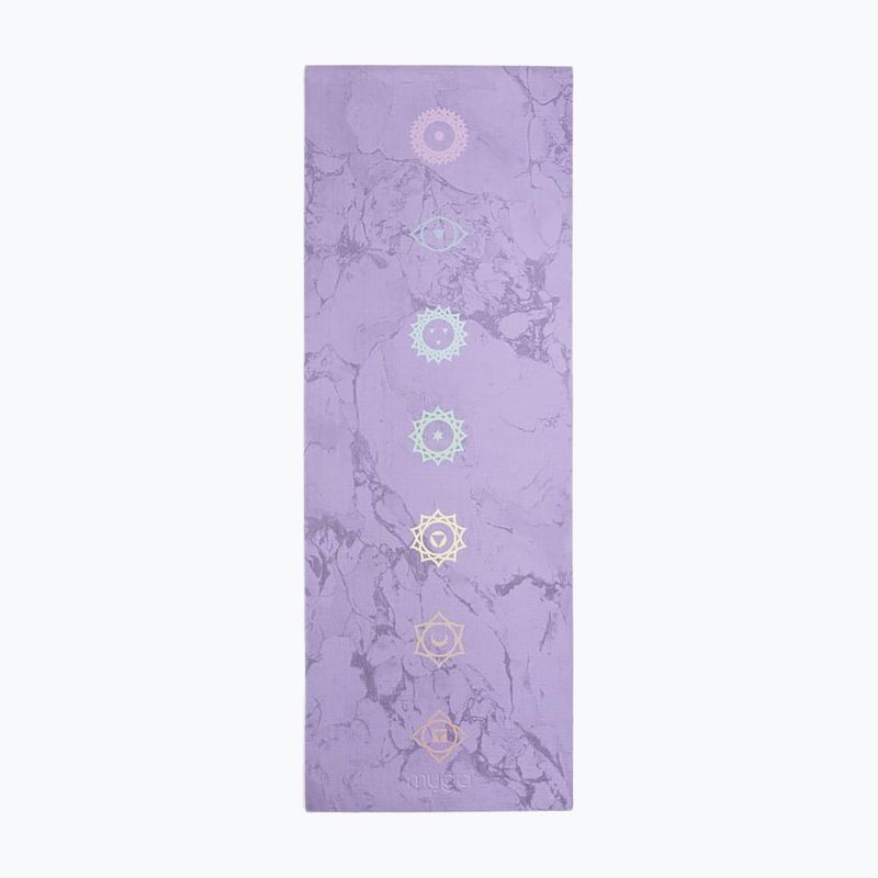 Sada na jógu Myga Chakra Yoga Set mat + block + purple strap 4
