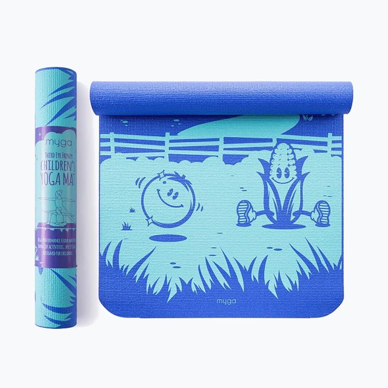Dětská podložka na jógu Myga Frenzy 3 mm blue 2