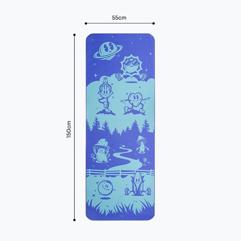 Dětská podložka na jógu Myga Frenzy 3 mm blue 8