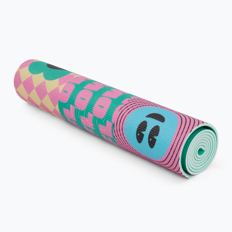 Sada na jógu Myga Spirit Yoga Set mat + block + turquoise strap 3