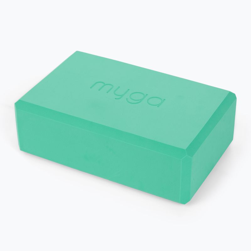 Sada na jógu Myga Spirit Yoga Set mat + block + turquoise strap 5