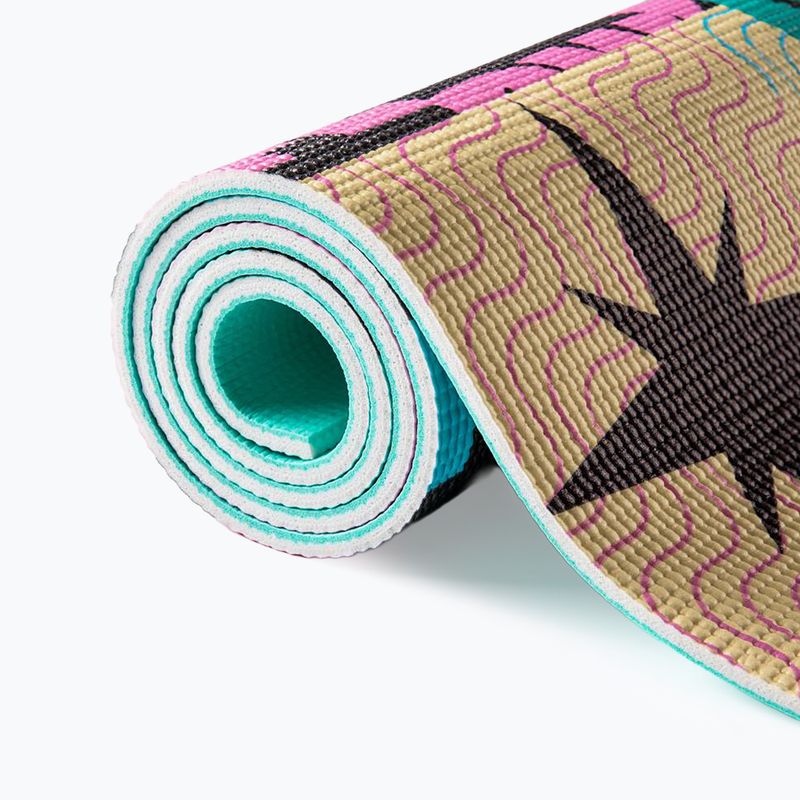 Sada na jógu Myga Spirit Yoga Set mat + block + turquoise strap 18