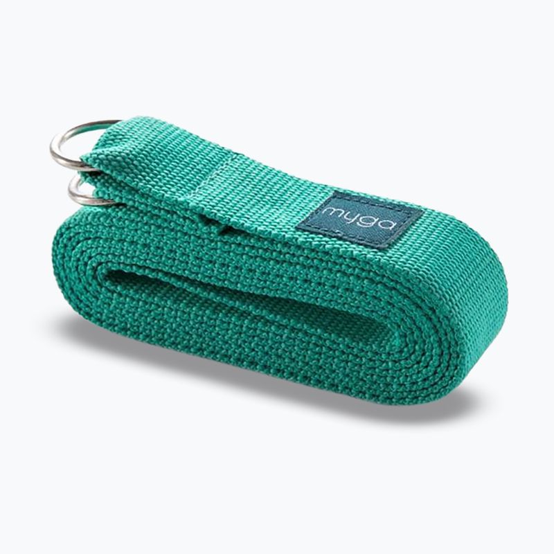 Sada na jógu Myga Spirit Yoga Set mat + block + turquoise strap 20