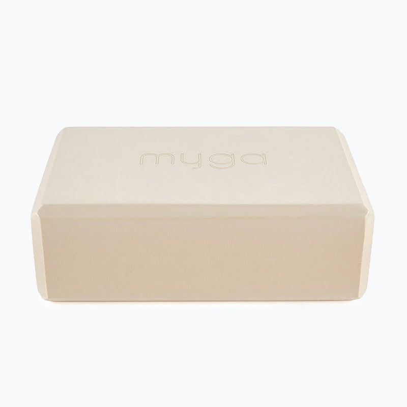 Jógová kostka Myga Foam Block béžová 2