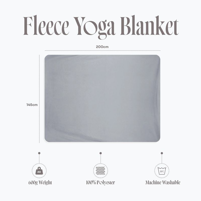 Jógová deka Myga Fleece stone 9