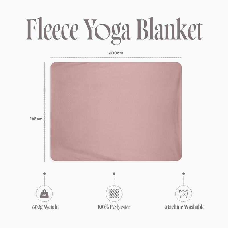 Jógová deka Myga Fleece blush 10