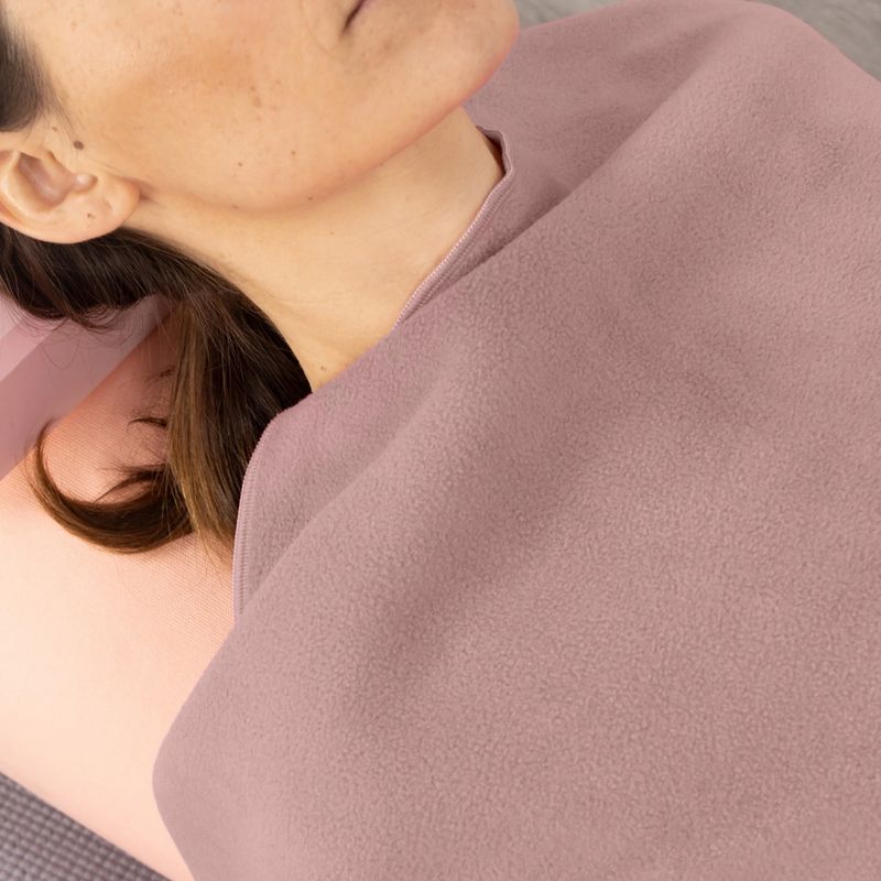 Jógová deka Myga Fleece blush 11