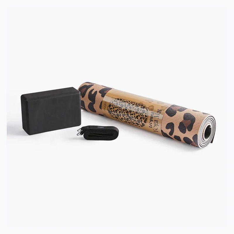 Sada na jógu Myga Leopard Yoga Set brown 2