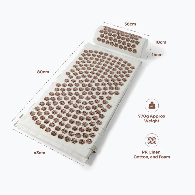Akupresurní podložka Myga RY2687 beige 12