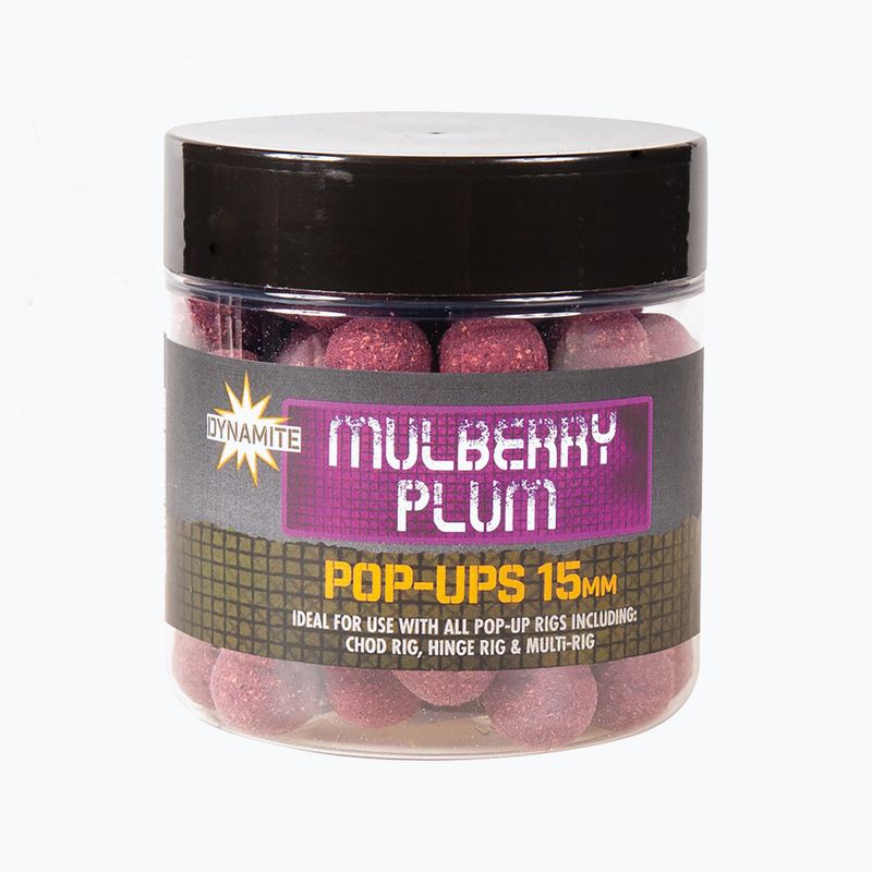 Dynamite Baits Mulberry Plum Pop Up 15mm tmavě fialové plovoucí kuličky pro kapry ADY041014