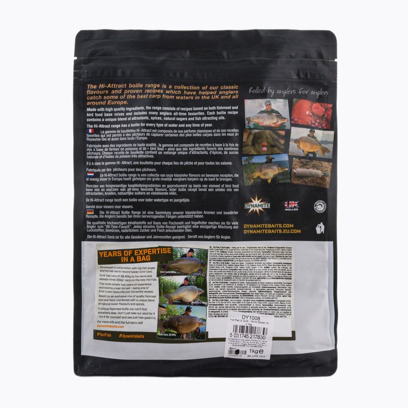 Dynamite Baits Hot Fish & GLM hnědé kapří boilies ADY041008 2