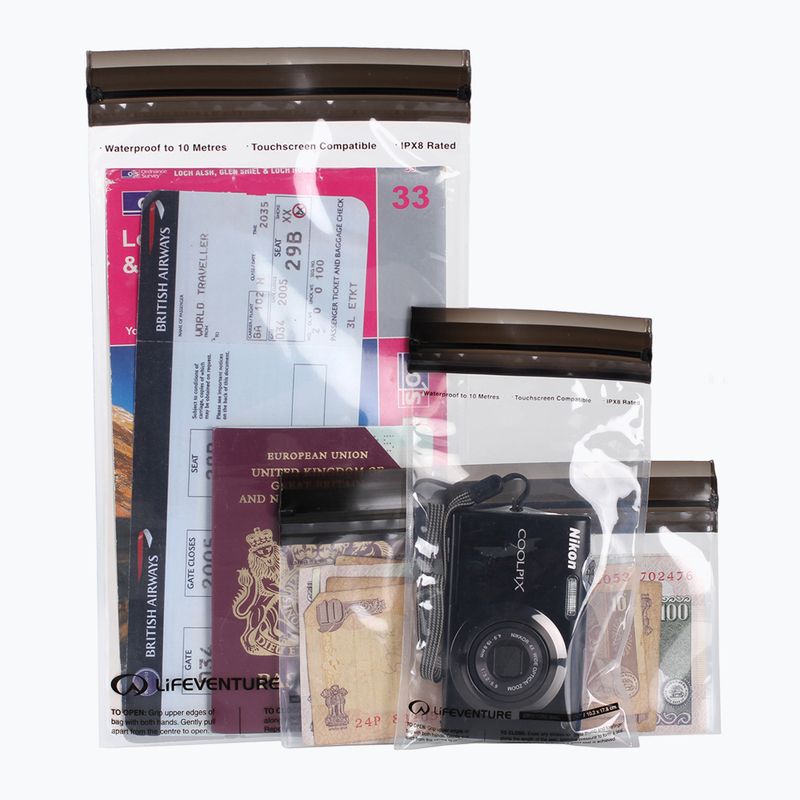Lifeventure DriStore LocTop Bags For Valuables 3 pack vodotěsné pouzdro