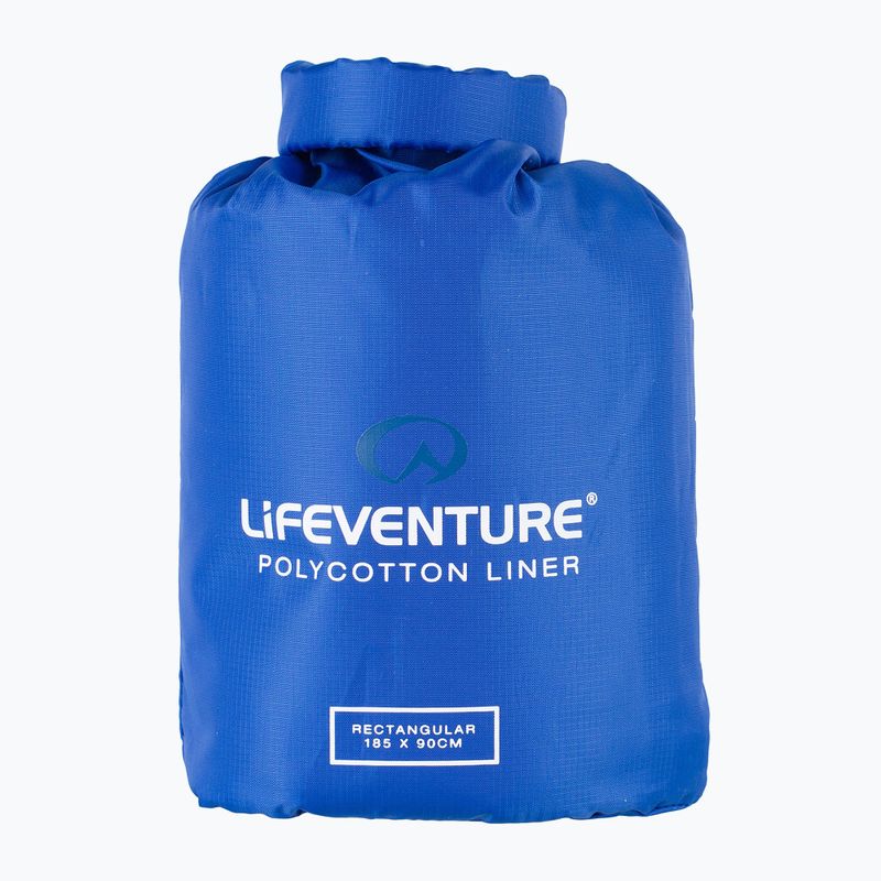 Vložka do spacího pytle Lifeventure Polycotton Sleeping Bag Liner Rectangular blue 3