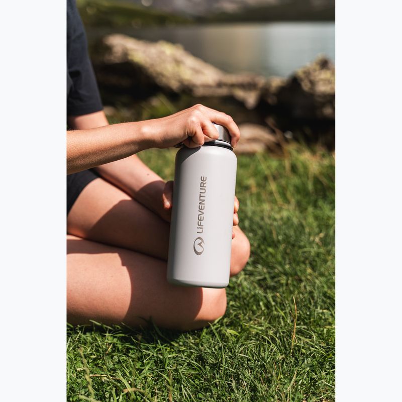 Termoláhev Lifeventure Stainless Steel Flask 1000 ml light grey 3