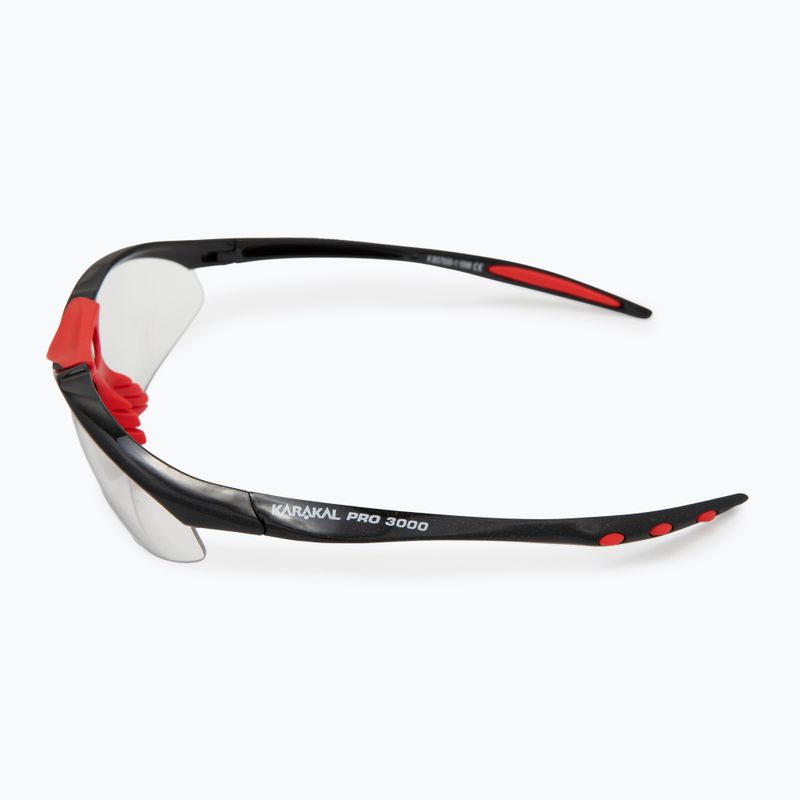Squashové brýle Karakal Pro 3000 black/red 4
