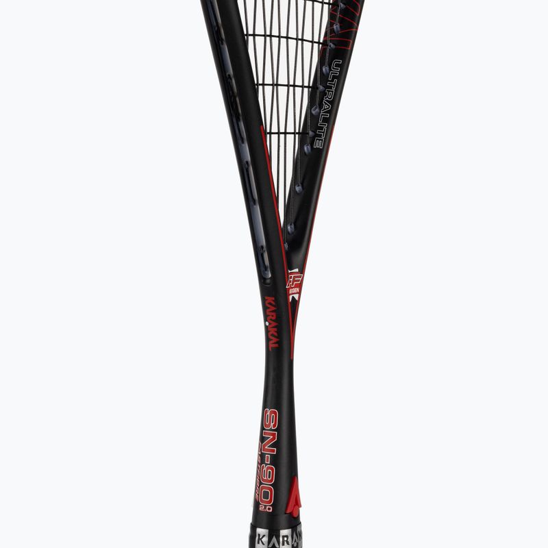Squashová raketa Karakal SN 90 2.0 černo-červená KS22003 4