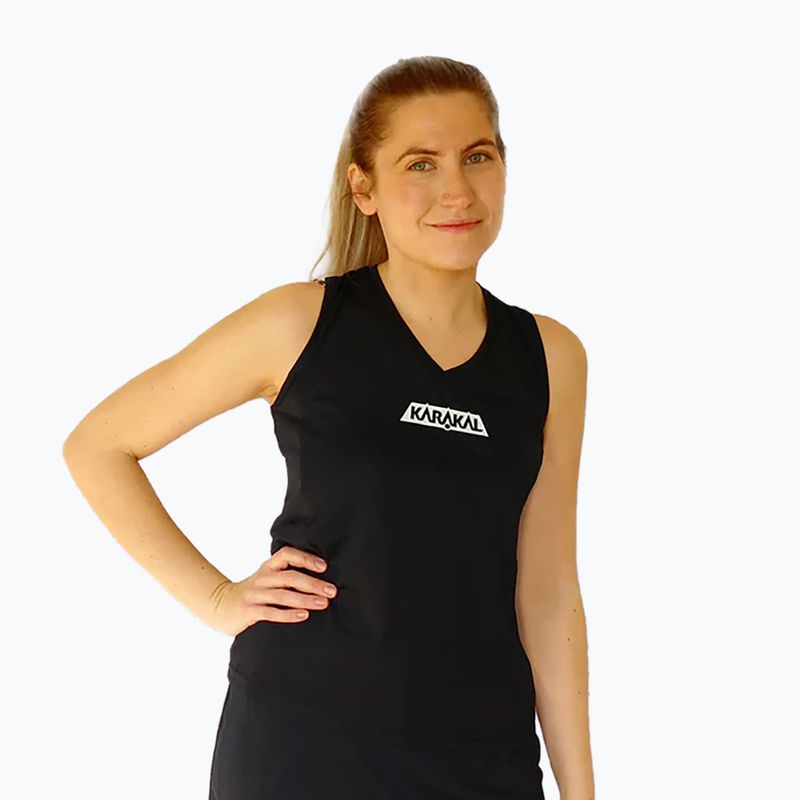 Dámské tenisové tričko Karakal Pro Tour Vest black KC5426