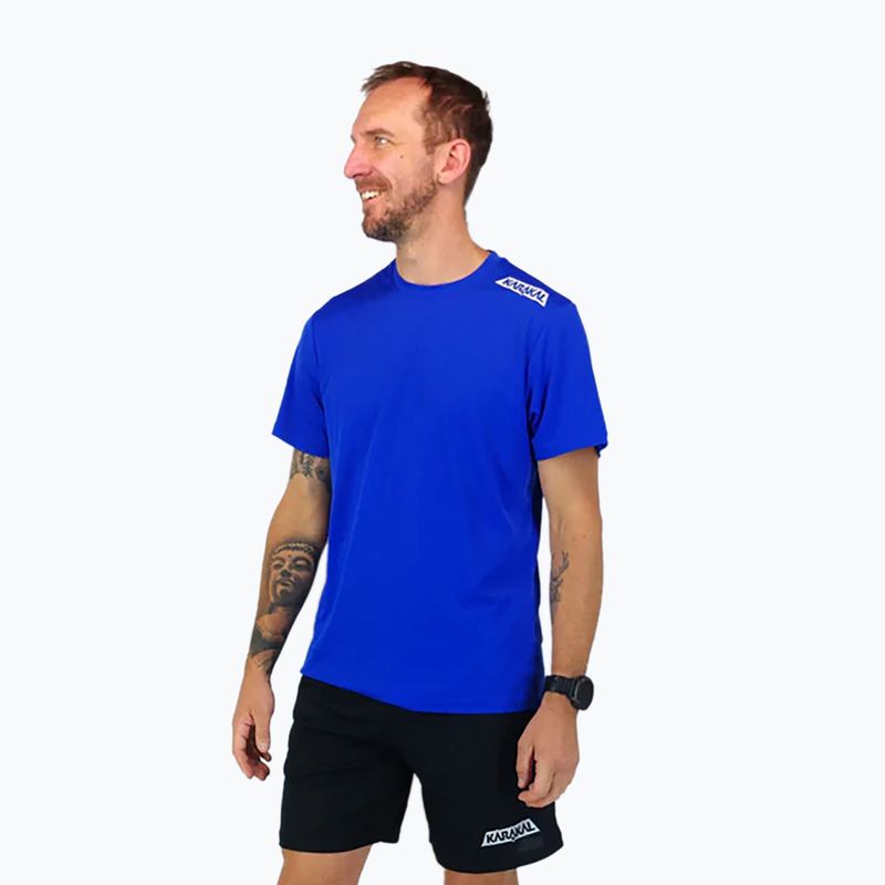 Pánské tenisové tričko Karakal Training Tee modré KC8064