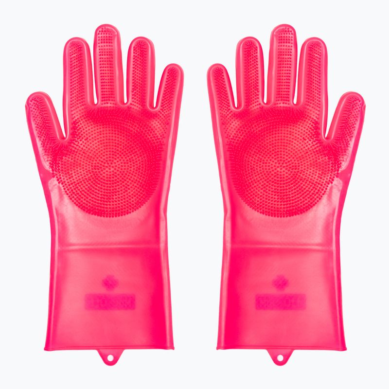 Rukavice na čištění kol Muc-Off Deep Scrubber Gloves pink 3