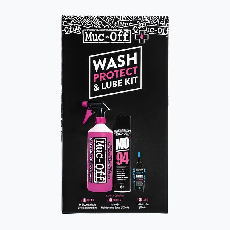 Ošetřující sada na kolo Muc-Off Clean, Protect and Lube Kit (Wet Lube)