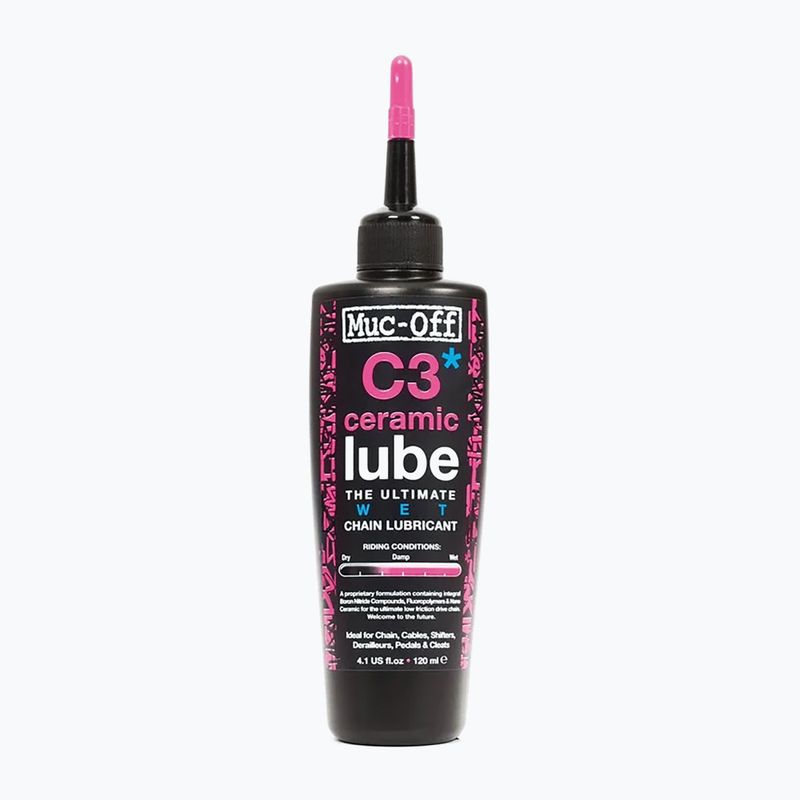 Mazivo na řetěz  Muc-Off C3 Wet Ceramic Lube 120 ml