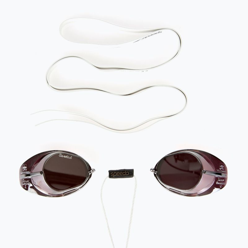 Plavecké brýle Speedo Swedish Mirror šedočerné 68-70606