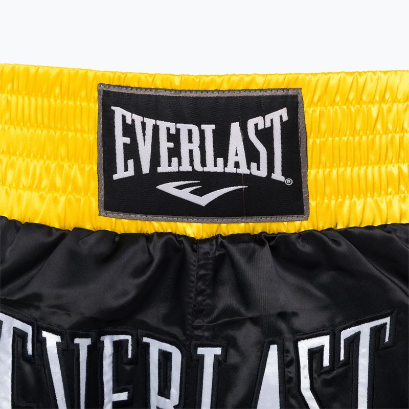 Tréninkové šortky EVERLAST Muay Thai černo-zlate EM6 3