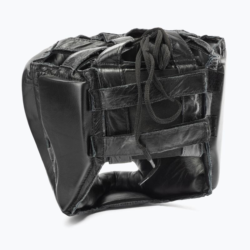 Pánská boxerská helma EVERLAST Leather s ochranou tváře a brady černá 350 BLK - S/M 4