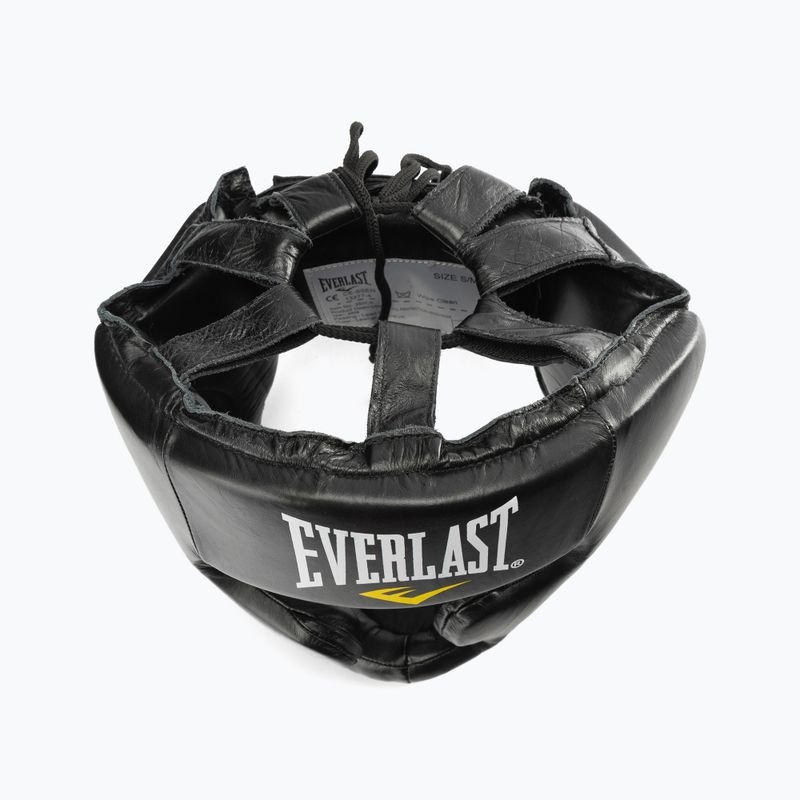 Pánská boxerská helma EVERLAST Leather s ochranou tváře a brady černá 350 BLK - S/M 5